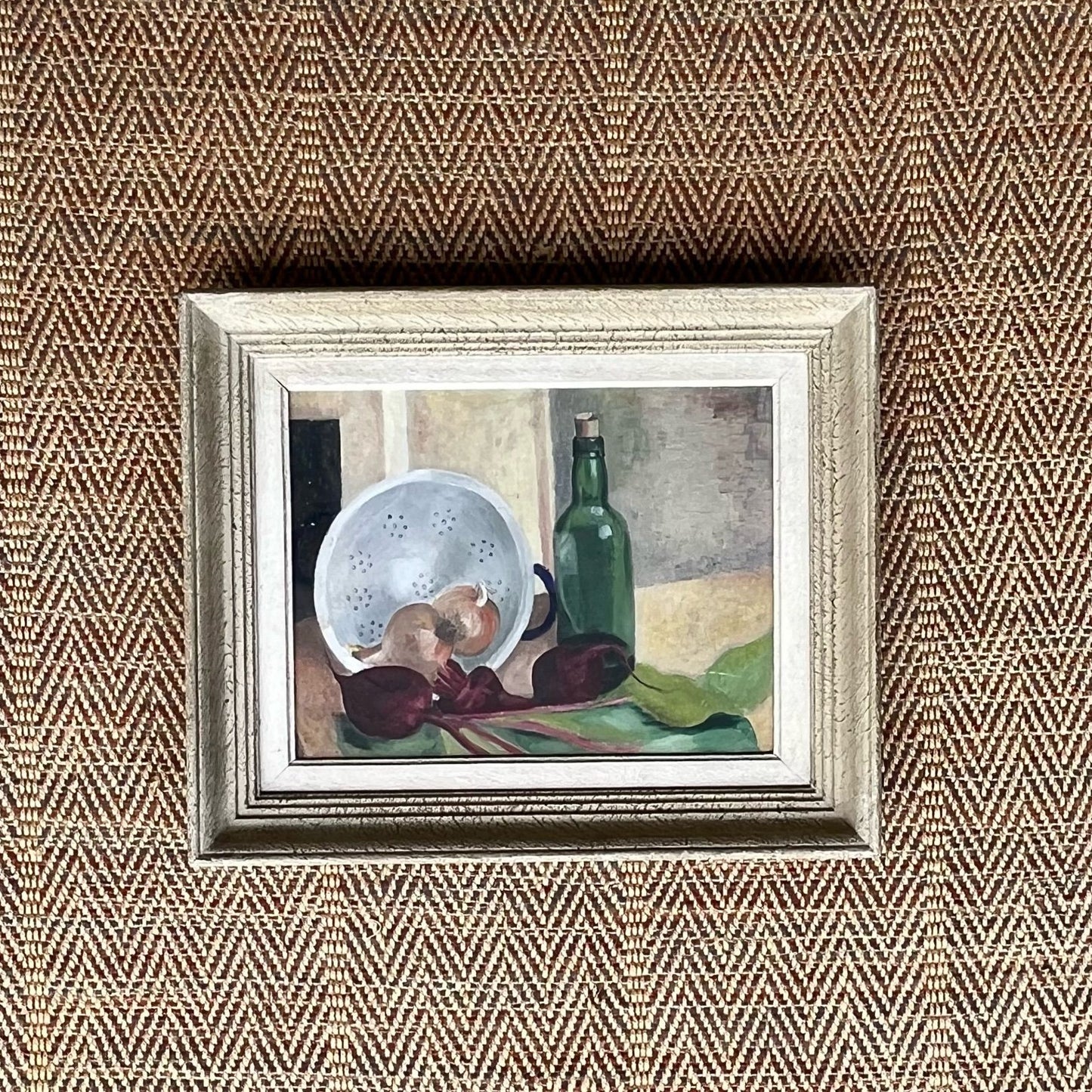 037 Green bottle still life